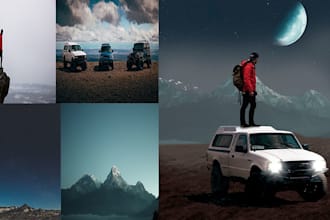 do professional  image manipulation, product editing
