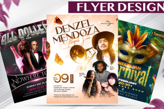 create amazing poster or flyer design