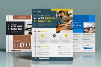create a flyer for businesses like IT services, web design, law firms, and other