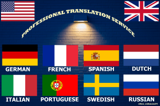 german, french, spanish, dutch, italian, portuguese, swedish, russian translate