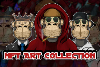 do a creative nft art that you can sell as a collection