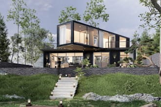 create architectural realistic rendering