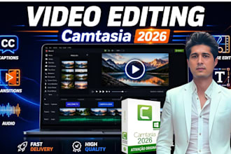 do video edit using camtasia 2025 studio, training video
