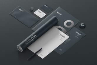 design creative business card letterhead invoice stationery brand identity kit