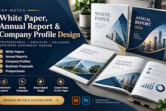 design amazing top notch professional white paper