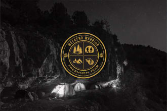 do vintage, retro badge, outdoor, travel, hunt, camp logo design