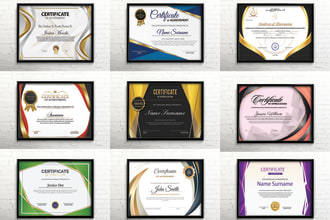 do professional certificate design