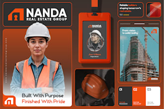 design a brand logo, branding kit and brand identity