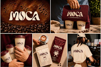 design a brand logo, branding kit and brand identity