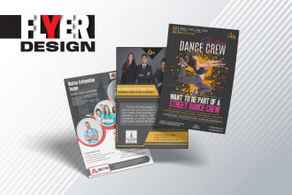 do business flyers, poster door hangers and signboard design