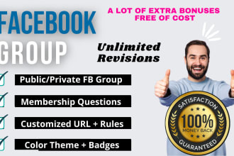 create facebook group with membership questions