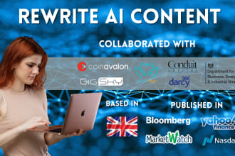 rewrite, edit, spin chatgpt content or proofread ai SEO article document text