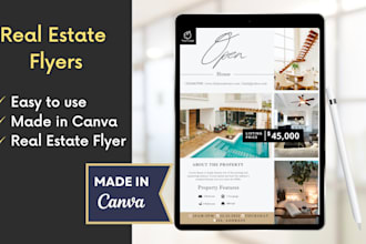 do real estate flyers in a4 editable in canva