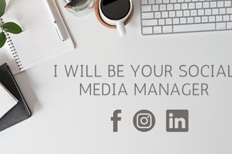 be your social media manager, organize social media content