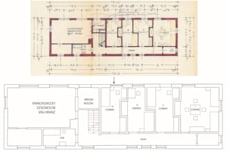 redraw floor plans for commercial using in 2 hour