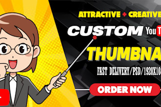 custom creative thumbnail youtube
