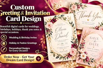 design amazing top notch greeting cards for you