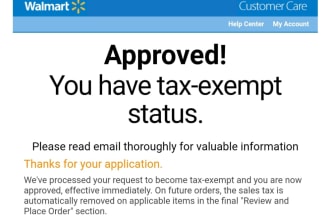 do walmart tax exemption in 50 states