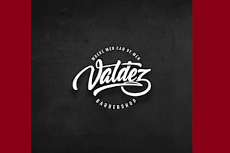 design a powerful logo for  valdez barbershop