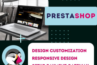 install prestashop and customize the theme on your hosting