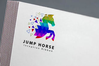 create a modern custom polygonal and geometric logo design