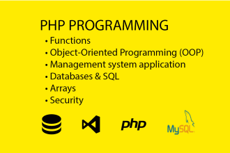 do php programming, tasks and web application development