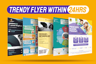 design educational events flyers, posters, and banners