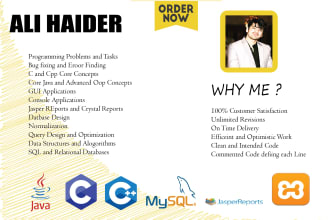 do your java c cpp ds and other programming related tasks and projects