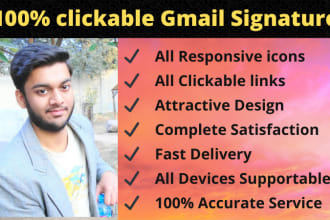 perfectly create high brand quality business gmail signature