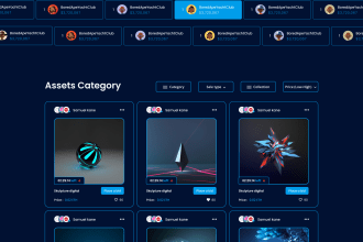 create nft marketplace UI and UX design