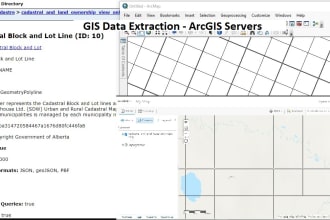 extract gis data from web maps and arcgis servers