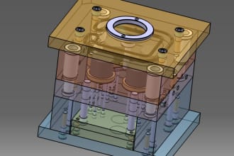 do mold designing for cnc and 3d printing cad design industrial product design