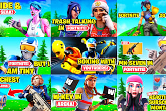 make you thumbnails,team or advertisment posters