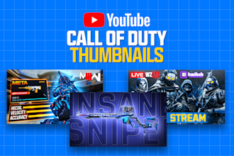 design black ops 6 warzone mw2 mw3 or any call of duty thumbnail