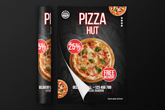 design a professional corporate real estate food medical business flyer