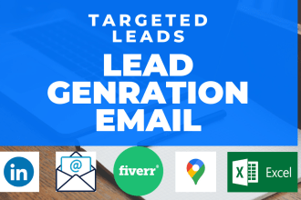 do data entry b2b lead generation collect data from targeted niche keyword