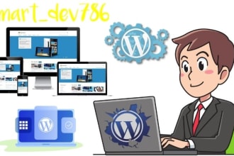 install, configure or any wordpress theme customization
