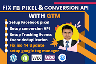 setup and fix facebook pixel and fix conversion API