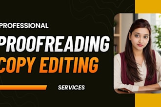 proofread and edit manuscripts and documents