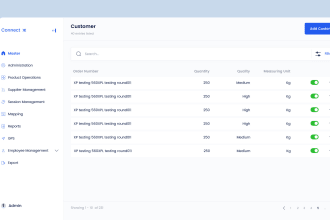 design dashboard, web app, CRM and admin panel UI