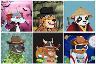 Review draw unique nft art with 100, 1k, 10k up to 100k nfts