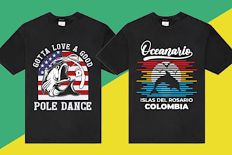 do superb custom and typography t shirt design