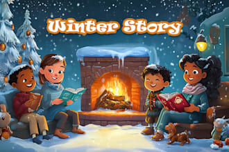 create beautiful childrens storybook illustrations