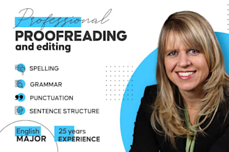 use my english degree and experience to perfect your documents