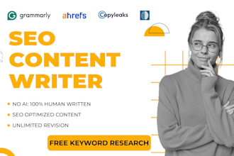 be your SEO content writer, article and blog post writer