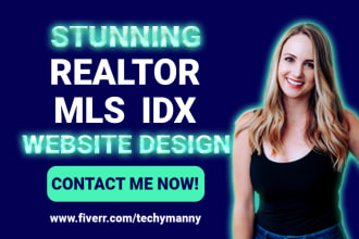use wordpress or wix to create a converting realtor mls idx website