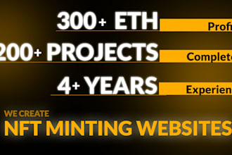 build your own nft minting dapp, website, landing page, and smart contract