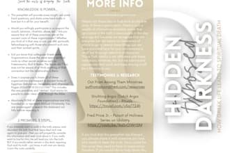design your christian ministry handouts and trifolds