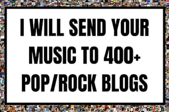 send your music to more than 400 pop and rock blogs