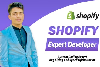be your shopify expert developer in theme customization and bug fixing